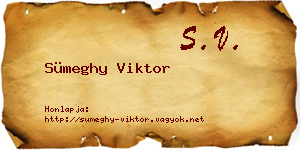 Sümeghy Viktor névjegykártya